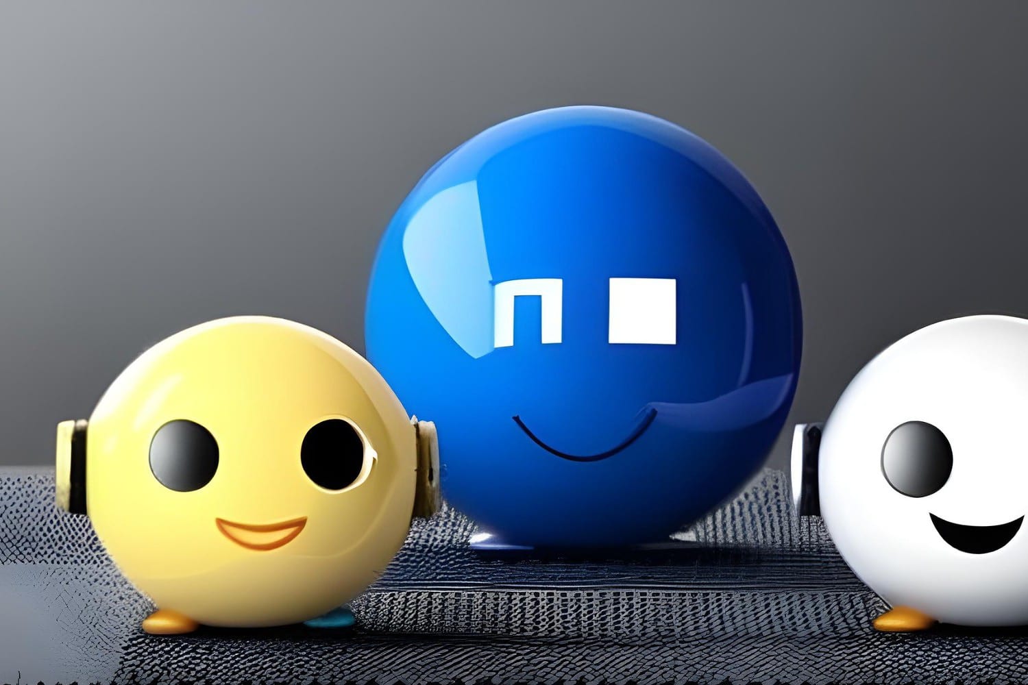 AI Generated: Three Search Engine Bots Having a Meeting