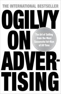 Ogilvy on Advertising book cover, highlighting key marketing and advertising strategies for professi.