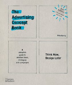Cover of The Advertising Concept Book by Pete Barry, a guide for creative advertising ideas.
